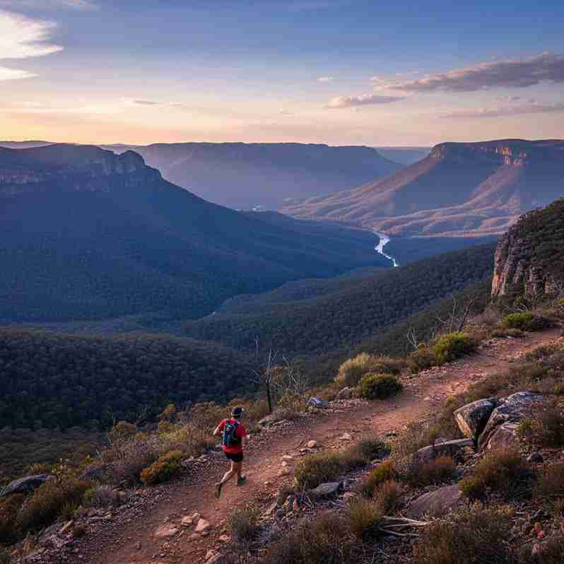 Scenic view of the Blue Mountains for Ultra-Trail Australia